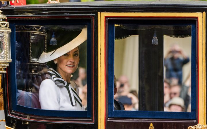 prințesa kate într-o trăsură, după diagnosticul de cancer, în iunie 2024