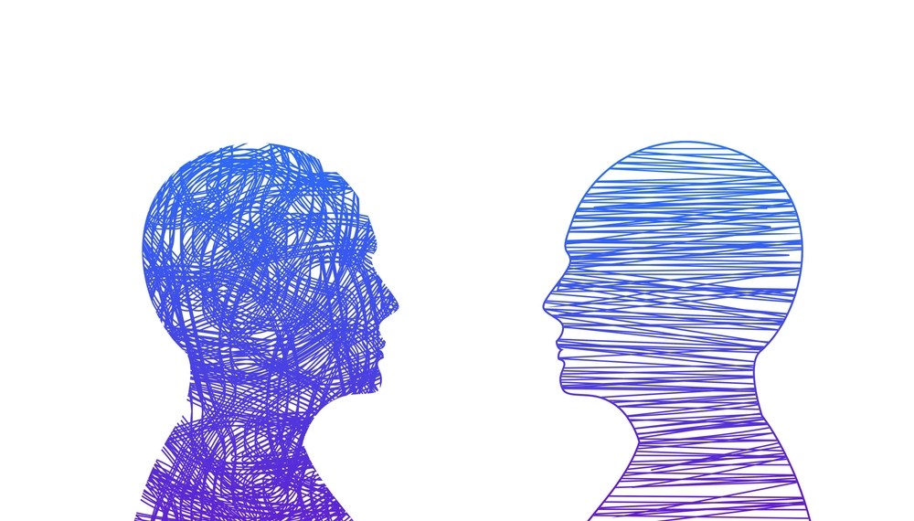 figuri reprezentând două tipuri diferite de personalitate