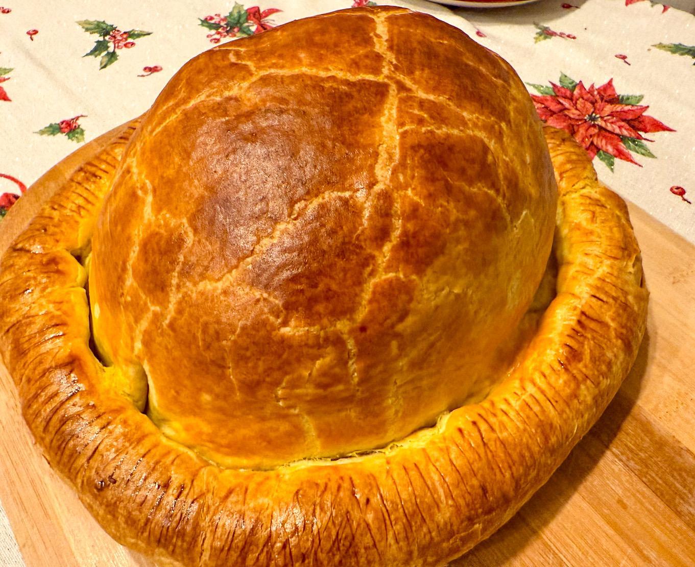 curcanul wellington scos din cuptor după ce s-a rumenit bine